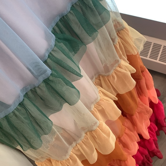 Needle & Thread Rainbow Sun Dress UK4/US0 - Picture 5 of 6